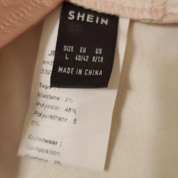 Shein pink metallic halter style crop top size Large - Picture 8 of 10